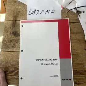 SBX530 Baler Operators Manual Nos