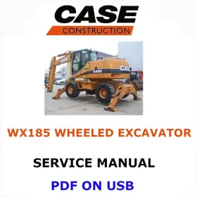 WX185 Wheeled Excavator Service Repair Manual Pdf Usb