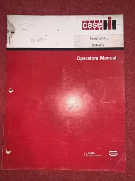 1014462R2 CASEIH Farmall Cub Tractor Operators Manual