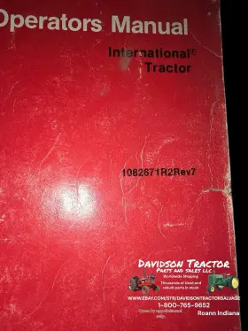 1082671R2 CASEIH Tractor Operators Manual #3