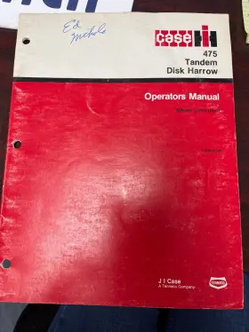 1096142R6 CASEIH Tandem Harrow Operators Manual