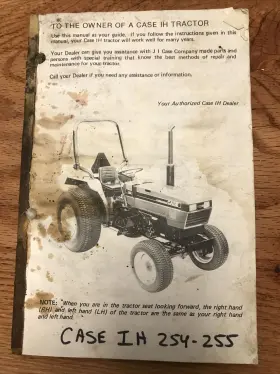 254-255 CASEIH Operators Manual