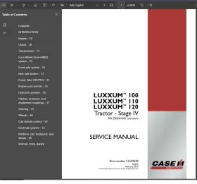 51543529 CASEIH Tractor Luxxum Manual Service Repair #2