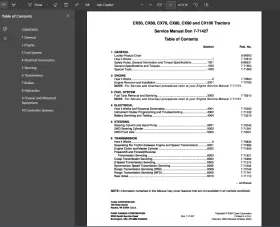 7-71427 CASEIH Tractor Manual Service Repair Don #2