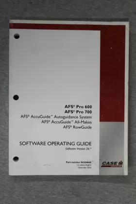 84304846 CASEIH Afs Display Planter Software Operators Manual