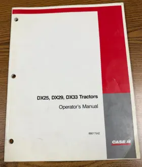 86617542 CASEIH Operators Manual Tractors