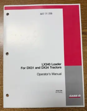 87541789 CASEIH Operators Manual Loader Tractors