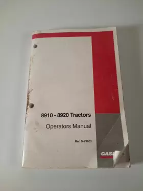 8920 CASEIH Tractor Manual Rac Operator
