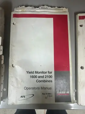 9-28542 CASEIH Yield Monitor Combine Operators Manual