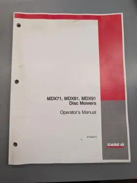 MDX91 CASEIH Operators
