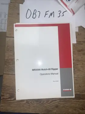 MRX690 CASEIH Mulch Till Ripper Manual Nos Operator