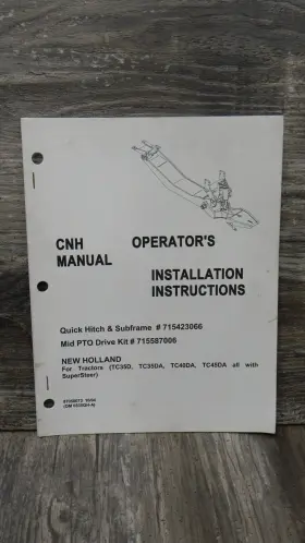 87050927 CASEIH Operators Manual Hitch
