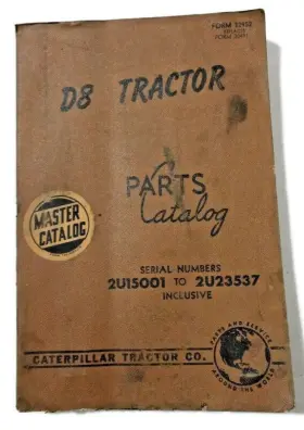 32952 CAT Caterpillar Tractor Master Catalog January