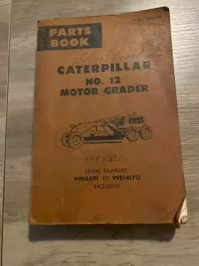 34780 CAT Caterpillar Manual Book Catalog Motor Grader