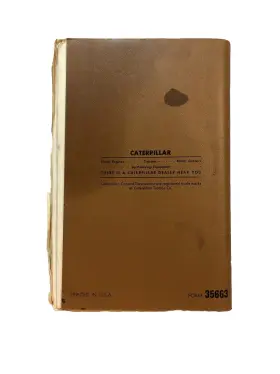 35663 CAT Caterpillar Grader Catalog Manual #2
