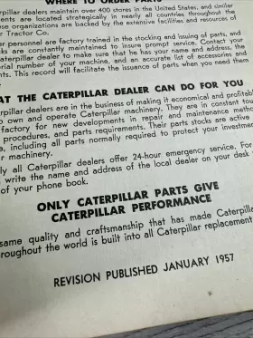 37B1 CAT Vintager Caterpillar Engine Master Catalog Up #3