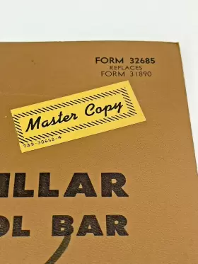 76CI CAT Caterpillar Tool Bar Up #3