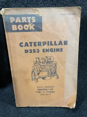 77B1 CAT Caterpillar Engine Book