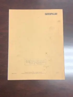 98785-44310 CAT Caterpillar Forklift Gas Engine Manual Book #2