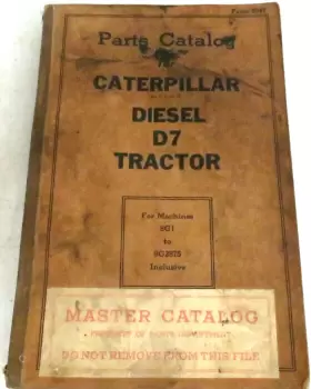 9G2875 CAT Catolog Caterpillar Diesel Tractor