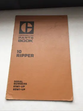 SEBP1199 CATERPILLAR Cat Ripper Manual Book