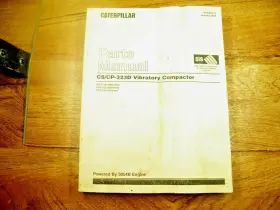 CS323D CAT Caterpillar Vibratory Compactor Manual Dar Eas