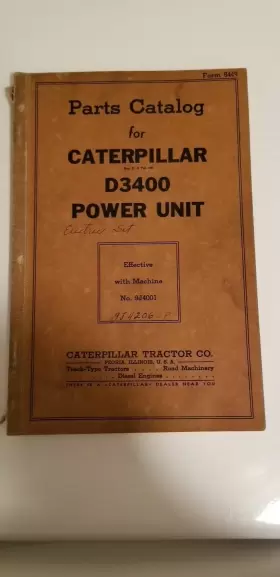 D3400 CAT Caterpillar Power Unit Catalog