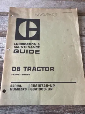 GEG00376-02 CAT Caterpillar Tractor Service Lubrication