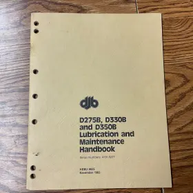 HEBU8625 CAT Djb Caterpillar Lube Manual Articulated Dump