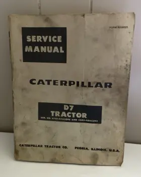 J085 CAT Service Manual Caterpillar Tractor