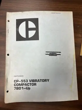 KEBP3660 CAT Caterpillar Manual Book Catalog Vibratory