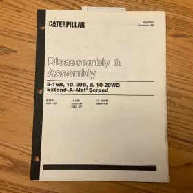 KENR2615 CAT Caterpillar Wb Screed Service Repair Manual
