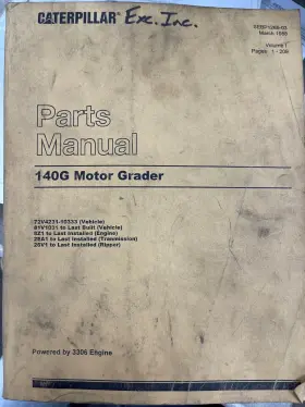 SEBP1269-03 CAT Caterpillar Motor Grader Manual Set Volumes