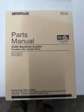 SEBP3708 CAT Caterpillar Backhoe Loader Manual
