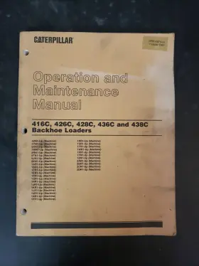 SEBU6783-02 CAT Caterpillar Operation Manual Backhoe Loader