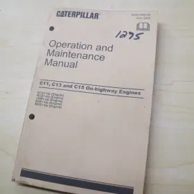 SEBU7695-05 CAT Diesel Engine Operation Manual Book