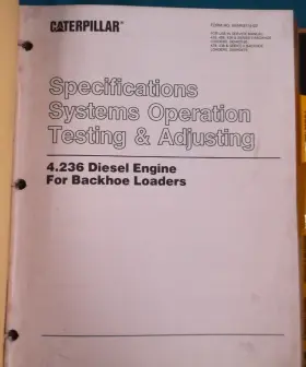 SENR3160 CAT Caterpillar Backhoe Service Repair Manual Book #3