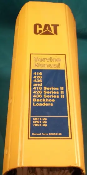 SENR3160 CAT Caterpillar Backhoe Service Repair Manual Book