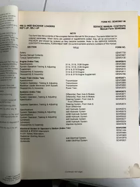 SENR3965 CAT Caterpillar Backhoe Loader Service Manual #2
