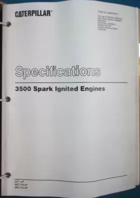 SENR4600 CAT Caterpillar Spark Engine Service Repair Book #3