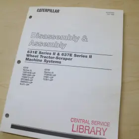 SENR9062 CAT Pan Service Disassembly Manual Scraper