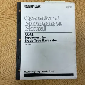 XEBU2423 CAT Caterpillar Operation Manual Supplement