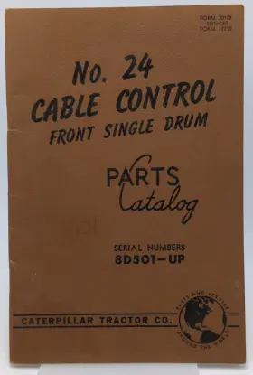 30101 CATERPILLAR Cat Cable Control Front Single Drum Catalog