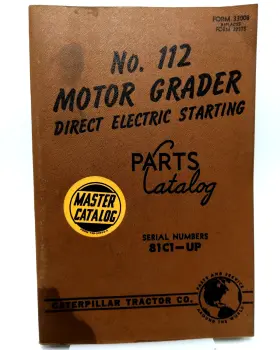 33008 CATERPILLAR Cat Motor Grader Electric Start Catalog Up