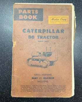 36A3859 CATERPILLAR Tractor Drive Inclusive Book