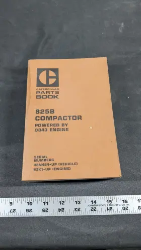 825B CATERPILLAR Compactor Book