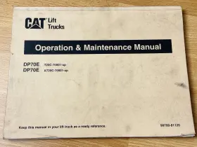 DP70E CATERPILLAR Cat Forklift Lift Operation Manual
