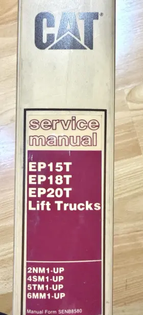 EP20T CATERPILLAR Cat Forklift Lift Service Repair Manual