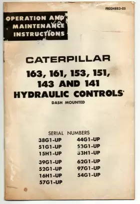 FE034883-05 CATERPILLAR Hydraulic Operation Manual #2