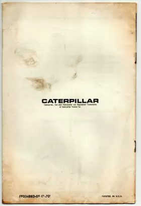 FE034883-05 CATERPILLAR Hydraulic Operation Manual #3